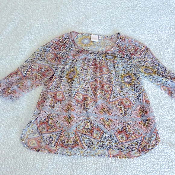LC Lauren Conrad Tops - Sheer quarter sleeve top